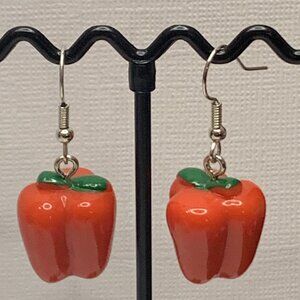 Red Pepper Earring, Funny Food Earring, Gift Idea, Chef Earring, Cook Earring